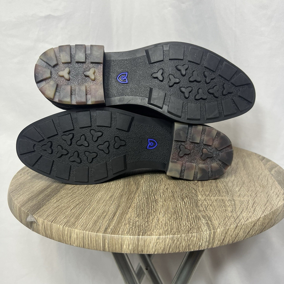 Rothys Lug Loafer Women’s Size 9.5 Merino Wool Round Toe Onyx Black - Picture 9 of 10